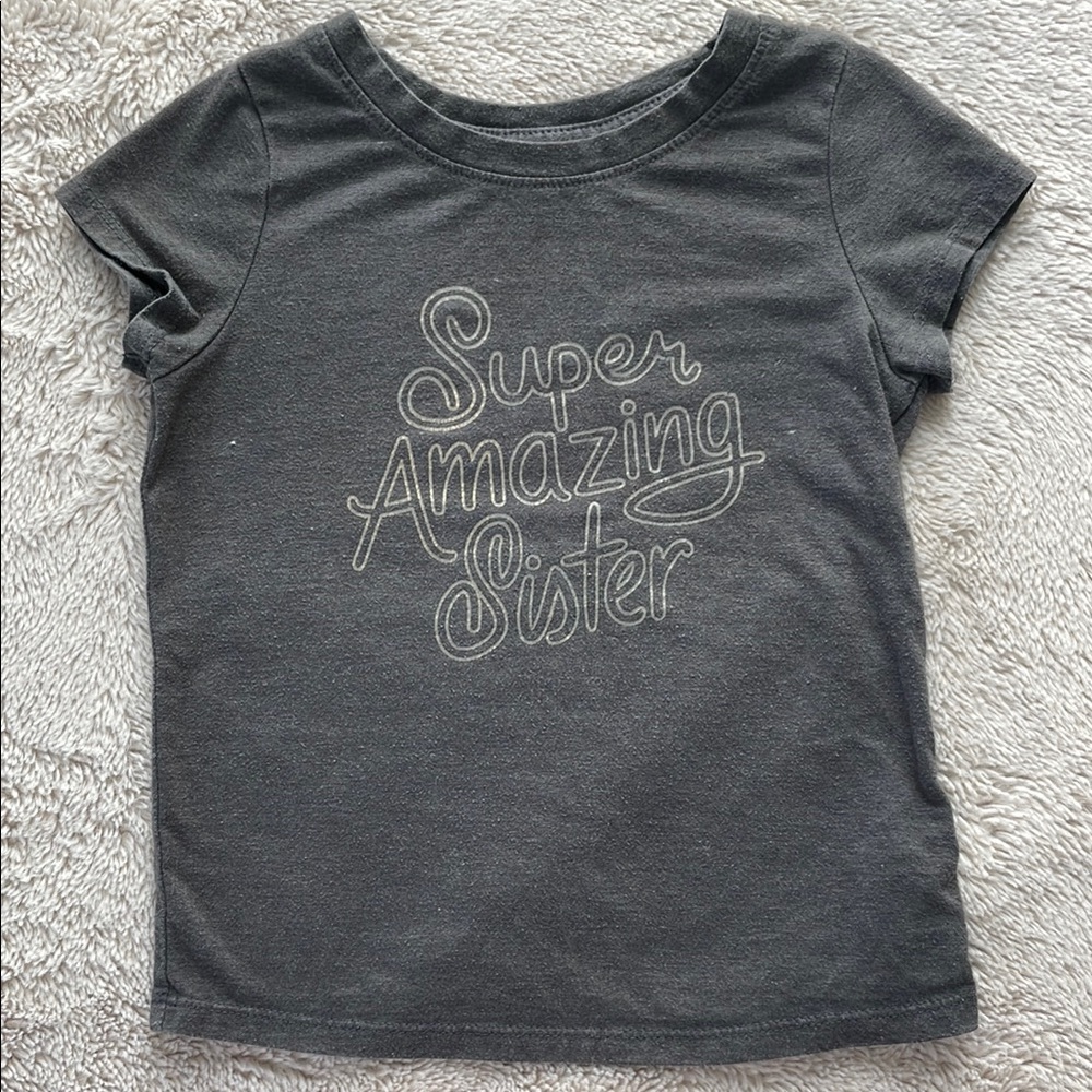Cat & Jack Gray Short Sleeve Tee